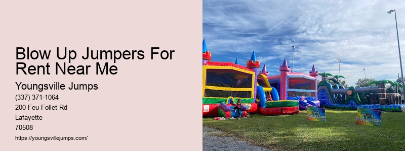 Jumping Bounce House Rentals