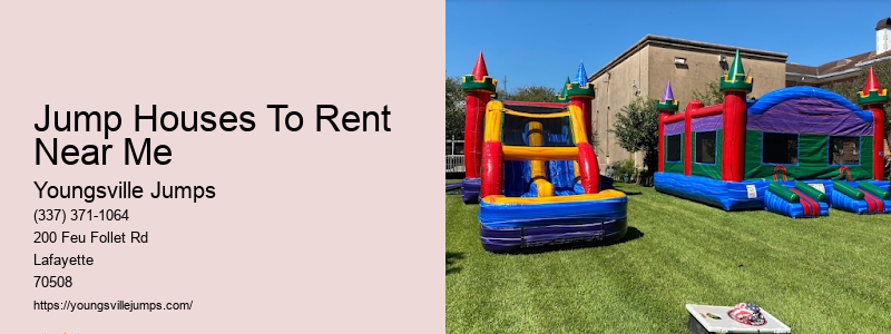 Jump Houses Rentals Near Me